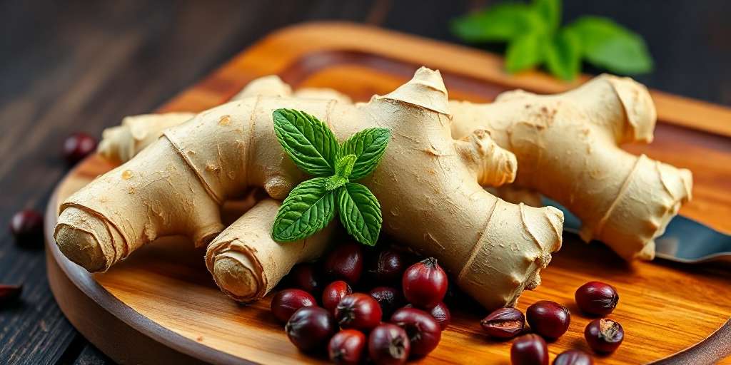 El jengibre es una raíz utilizada comúnmente en la cocina y la medicina. Es conocido por su sabor distintivo y sus propiedades saludables.